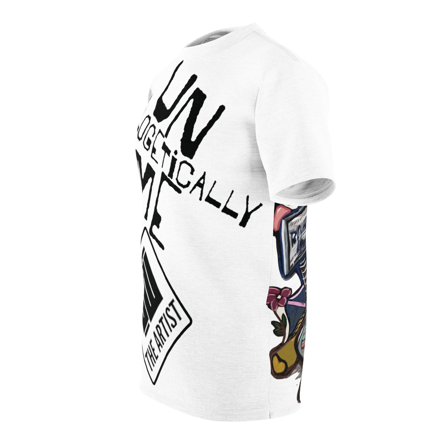 LWhite Unapologeticaly Me Route 86 Graphic Unisex Cut & Sew Tee (AOP)